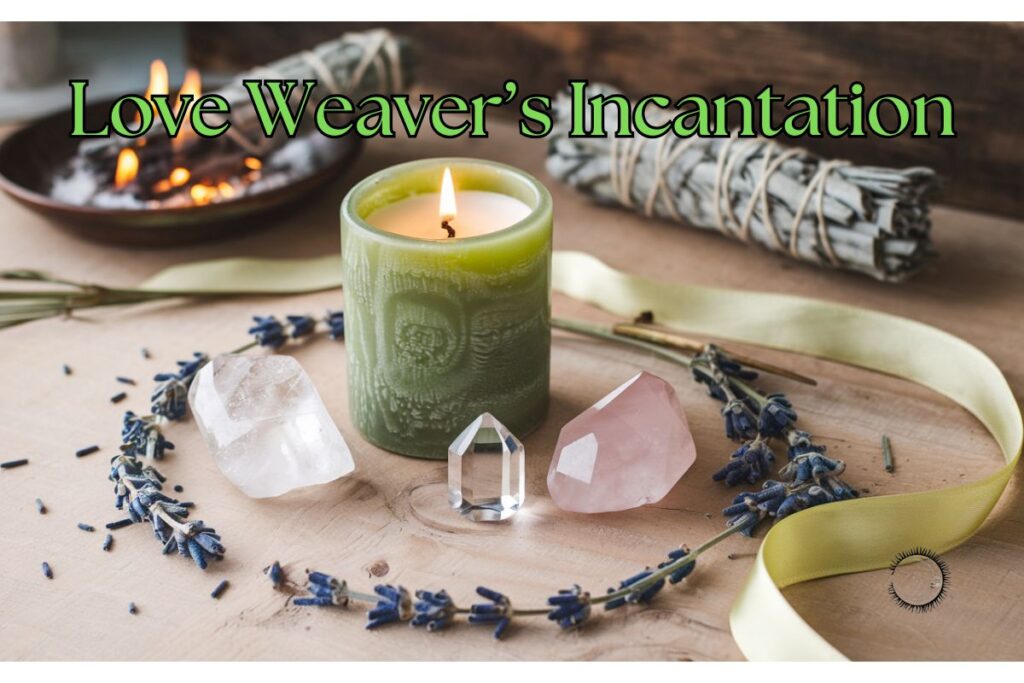 This ritual is designed to attract love, deepen connections, and bring harmony into your life. With the guidance of the elements and your intent, you will weave love into your life using candles, herbs, crystals, and the powerful "Love Weaver" chant.