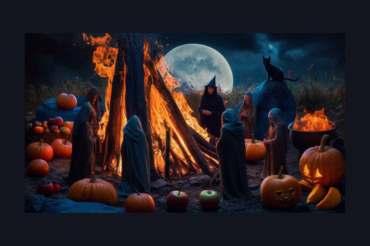 WITCH SAMHAIN BONFIRE CELEBRATION