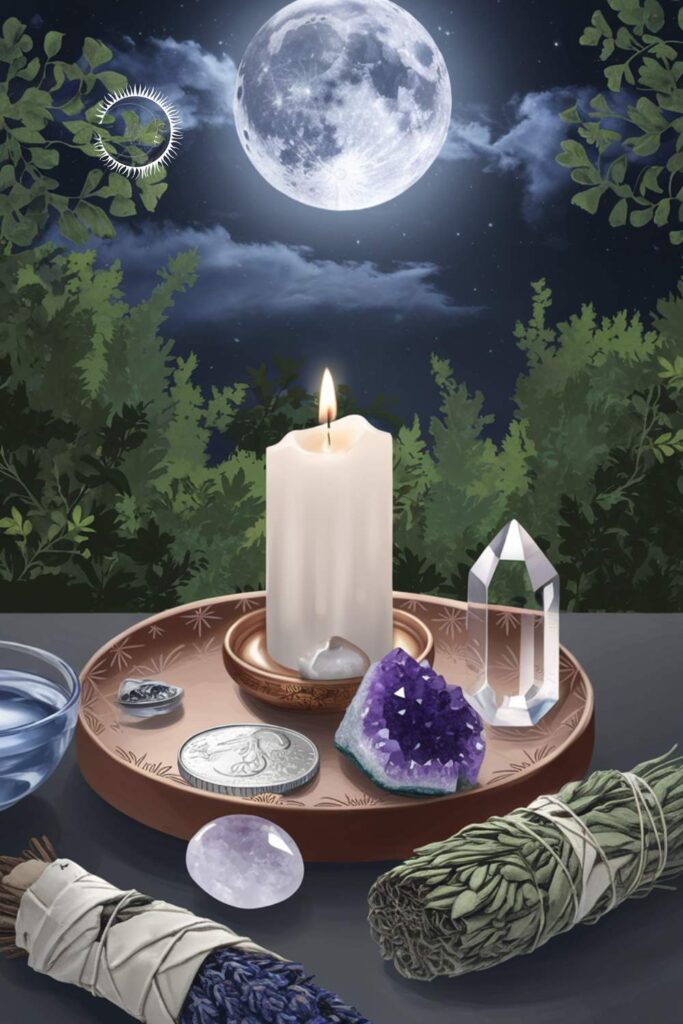 Full Moon Altar Full Moon Altar