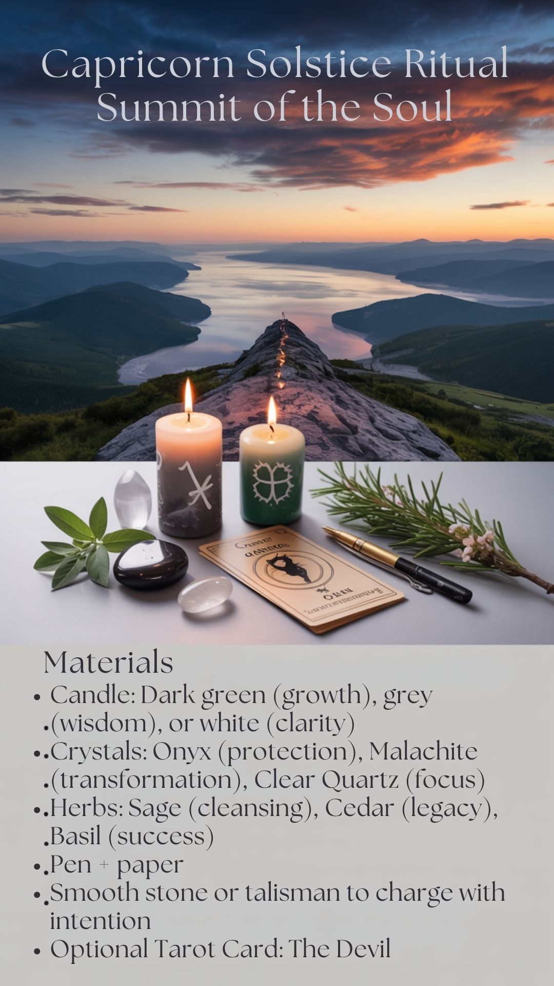 Capricorn Solstice Ritual